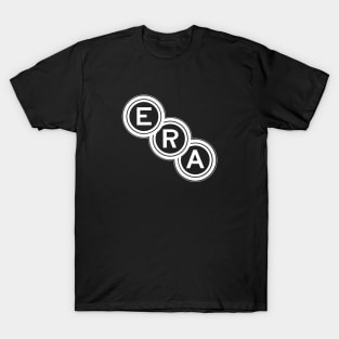 ERA (English Racing Automobiles) emblem (1933-1954) - white print - small emblem version T-Shirt